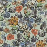Blooms Wallpaper - Multi / Blue - by Eijffinger. Click for more details and a description.