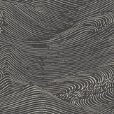 Waves Wallpaper - Black - by Eijffinger. Click for more details and a description.
