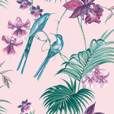 Utopia Wallpaper - Pink - by Julien Macdonald. Click for more details and a description.