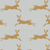 March Hare Wallpaper - Ochre - by Jane Churchill. Click for more details and a description.
