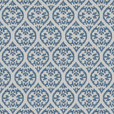 Elphin Wallpaper - Blue - by Jane Churchill. Click for more details and a description.