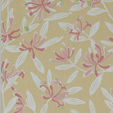 Nerissa Wallpaper - Yellow - by Jane Churchill. Click for more details and a description.
