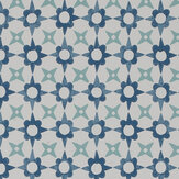 Tassi Wallpaper - Blue - by Jane Churchill. Click for more details and a description.