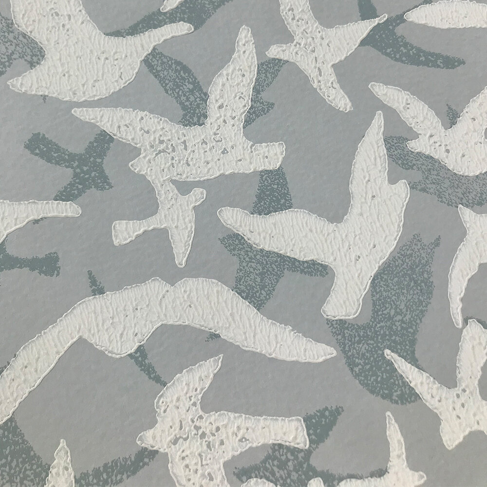 Windsong Wallpaper - Grey - by Jane Churchill