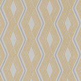 Pemba Wallpaper - Yellow/ Grey - by Jane Churchill. Click for more details and a description.