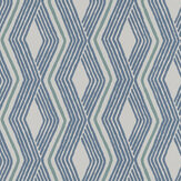 Pemba Wallpaper - Blue/ Aqua - by Jane Churchill. Click for more details and a description.