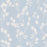 Ines Wallpaper - Soft Blue - by Jane Churchill. Click for more details and a description.