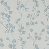 Ines Wallpaper - Cream/ Blue - by Jane Churchill. Click for more details and a description.