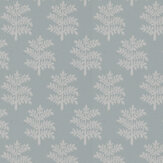 Rowan Wallpaper - Slate Blue - by Jane Churchill. Click for more details and a description.