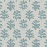 Rowan Wallpaper - Soft Blue - by Jane Churchill. Click for more details and a description.