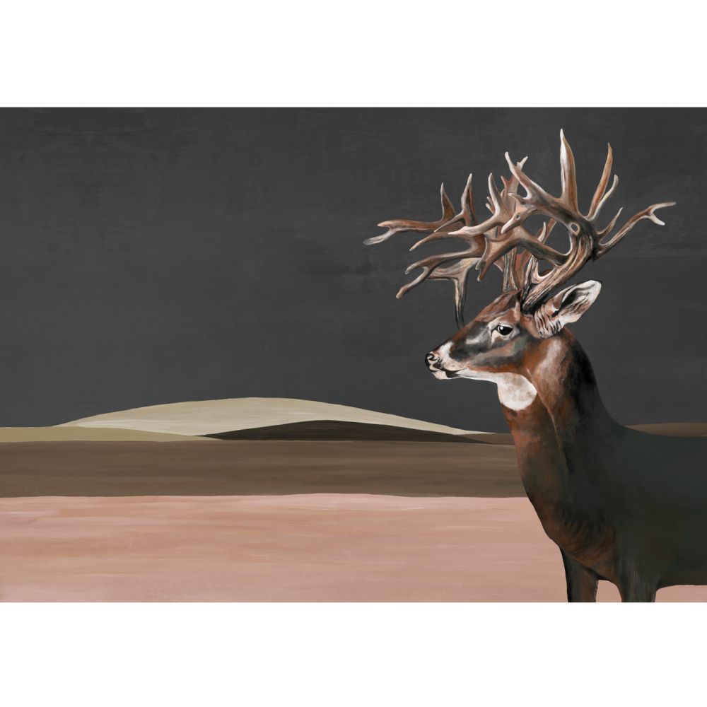 Great Deer Mural - Nude - by Coordonne