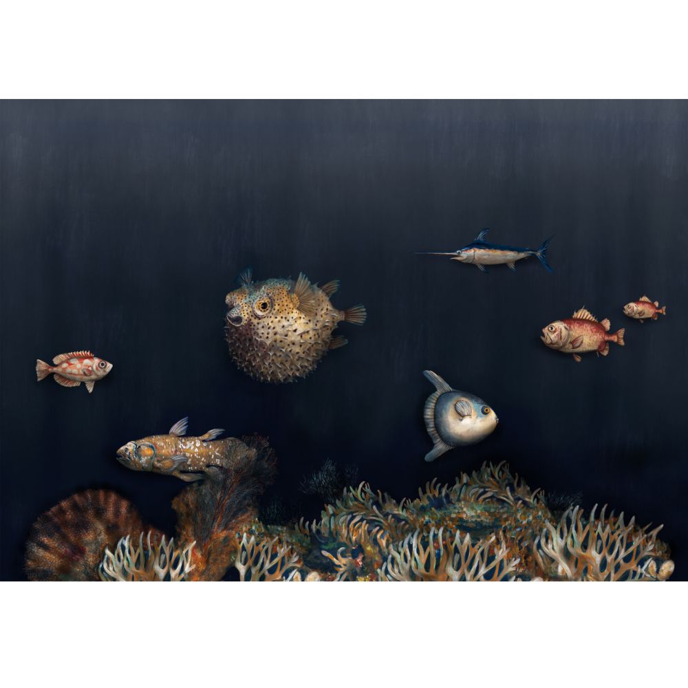 Deep Ocean Mural - Mediterranean - by Coordonne
