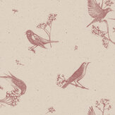 Sweet Birds Wallpaper - Rose - by Coordonne. Click for more details and a description.