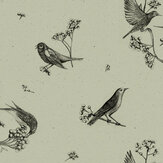 Sweet Birds Wallpaper - Matcha - by Coordonne. Click for more details and a description.