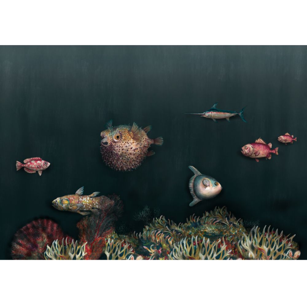 Deep Ocean Mural - Atlantic - by Coordonne