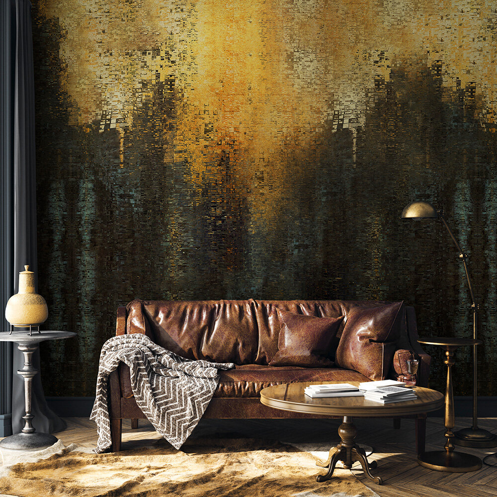 Gustave Mural - Gold - by Coordonne