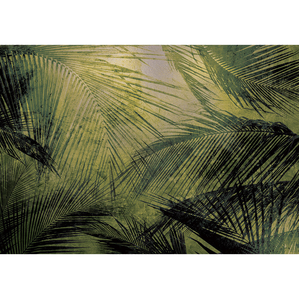 Palms Mural - Silver - by Coordonne