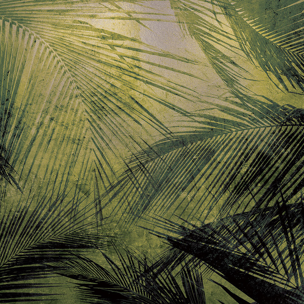 Palms Mural - Silver - by Coordonne