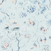 Grandma's Embroidery Wallpaper - Skylight - by Mind the Gap. Click for more details and a description.