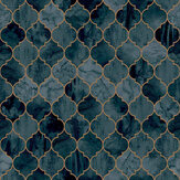 Tegula Wallpaper - Teal - by Contour Anti-bacterial. Click for more details and a description.