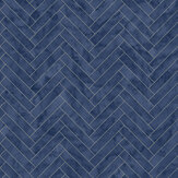 Marble Chevron Tile Wallpaper - Navy - by Contour Anti-bacterial. Click for more details and a description.