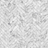 Marble Chevron Tile Wallpaper - White - by Contour Anti-bacterial. Click for more details and a description.