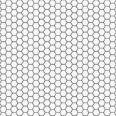 Hexagon Lattice Wallpaper - White - by Contour Anti-bacterial. Click for more details and a description.