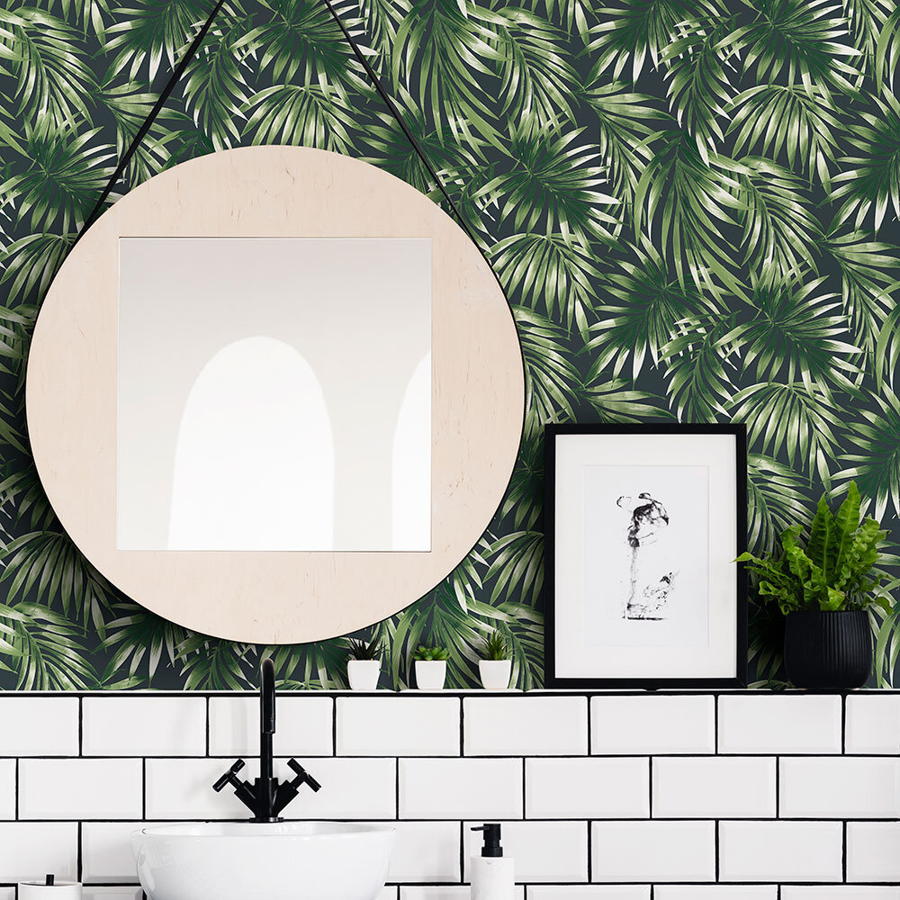 Elegant Leaves Wallpaper - Green - by Superfresco Easy