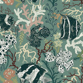 Neptune Wallpaper - Aquamarine - by Wear The Walls. Click for more details and a description.