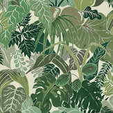 Serendipity Wallpaper - Green - by Wear The Walls