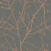 Innocence Wallpaper - Charcoal/Copper - by Superfresco Easy. Click for more details and a description.