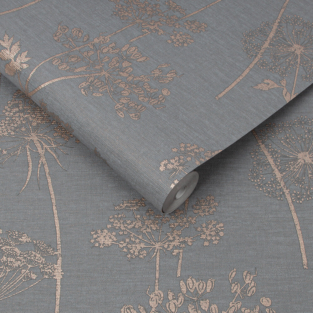 Wild Flower Wallpaper - Charcoal - by Superfresco Easy