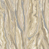 Marble Wallpaper - Gold/ Silver/ Cream - by Elle Decor. Click for more details and a description.