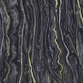 Marble Wallpaper - Black/ Gold - by Galerie. Click for more details and a description.