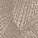 Geometric D Triangle Wallpaper - Blush Pink/ Gold - by Galerie. Click for more details and a description.