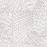 Geometric D Triangle Wallpaper - Light Grey/ Cream - by Galerie. Click for more details and a description.
