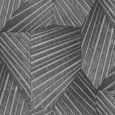 Geometric D Triangle Wallpaper - Black/ Silver - by Galerie. Click for more details and a description.