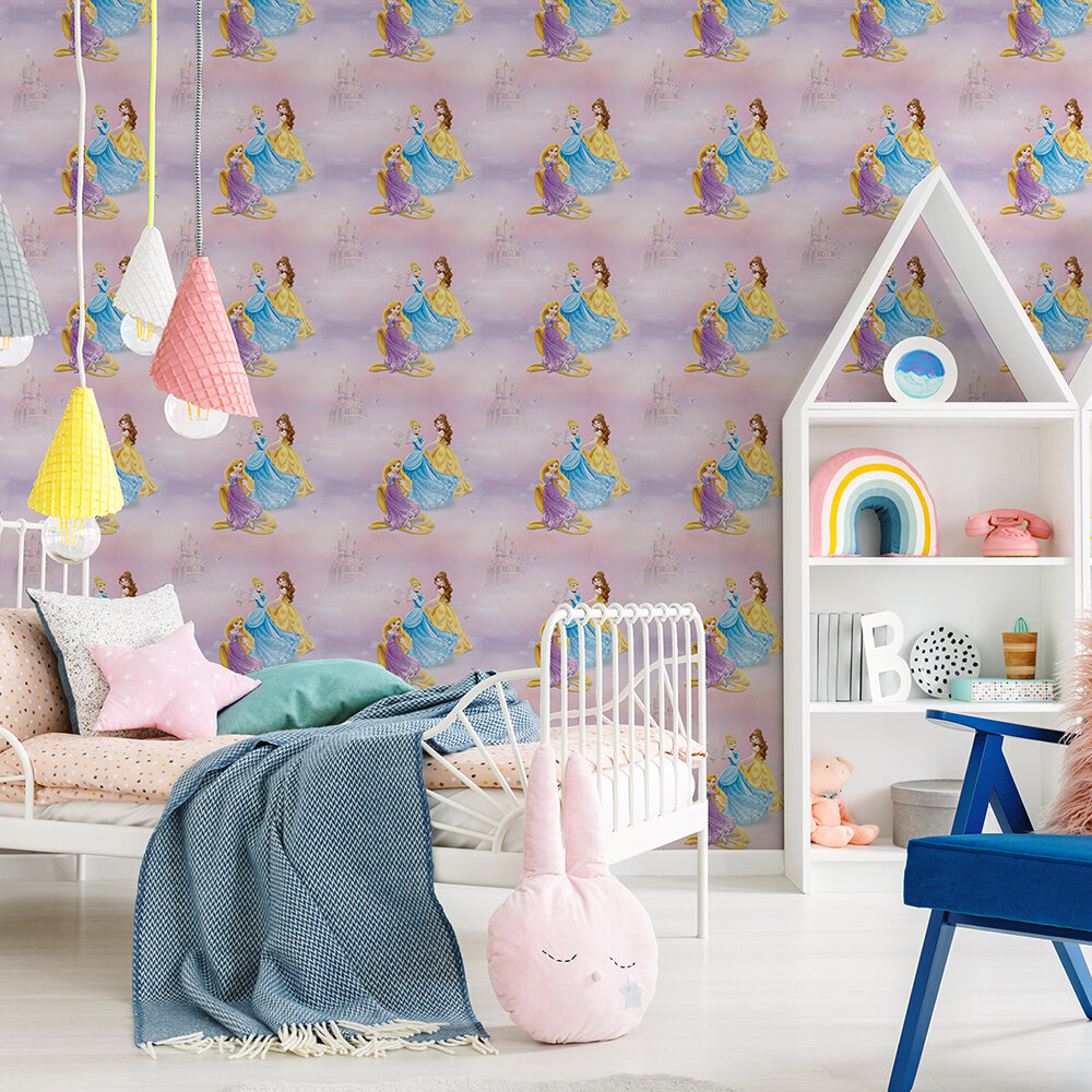 Pretty as a Princess Wallpaper - Pink - by Kids @ Home