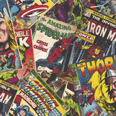 Marvel Cover Story Wallpaper - Multi - by Kids @ Home. Click for more details and a description.