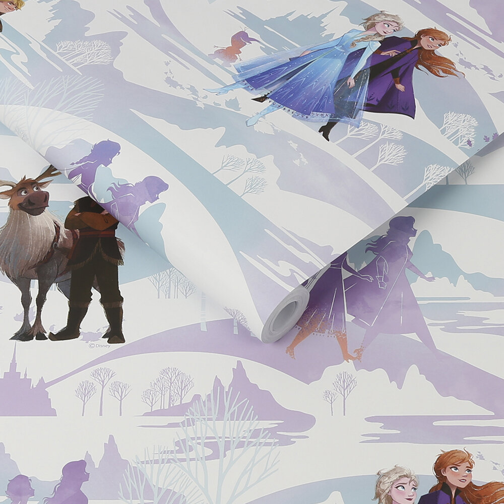 Frozen Scene Wallpaper - Multi - by Kids @ Home