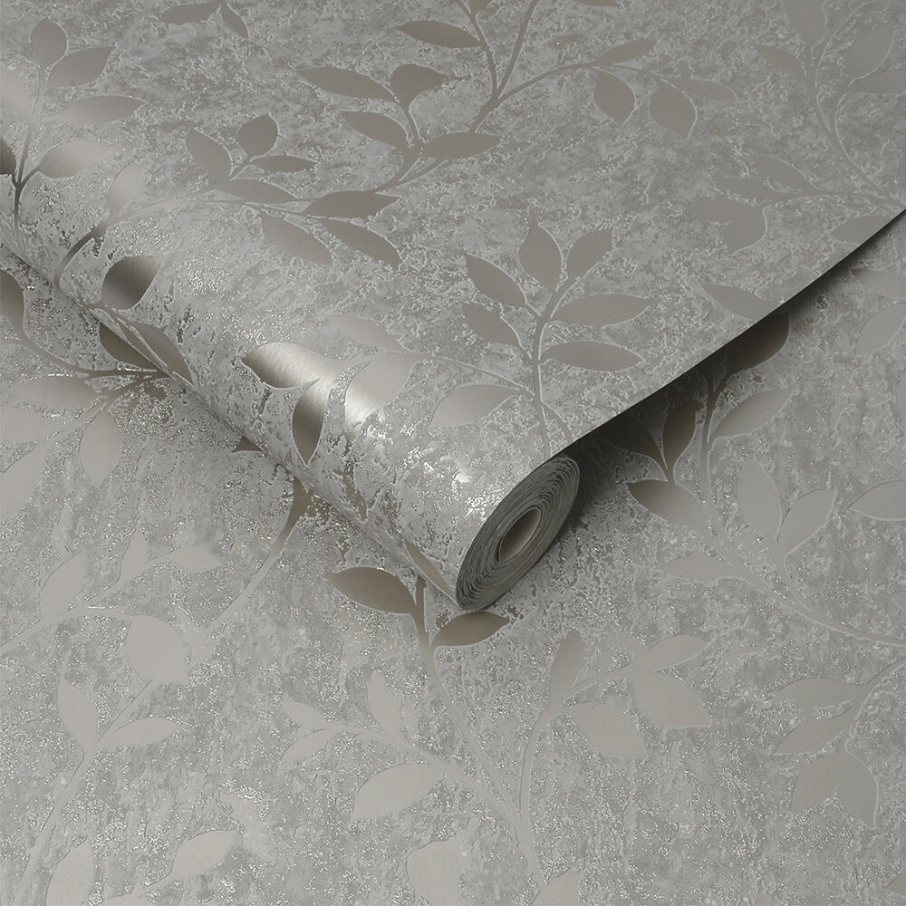 Milan Trail Wallpaper - Taupe/Gold - by Superfresco
