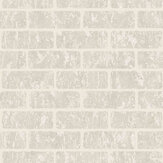 Milan Brick Wallpaper - Taupe/Gold - by Superfresco. Click for more details and a description.