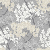 Lykke Tree Wallpaper - Charcoal - by Fresco. Click for more details and a description.