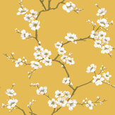 Apple Blossom Wallpaper - Ochre - by Fresco. Click for more details and a description.