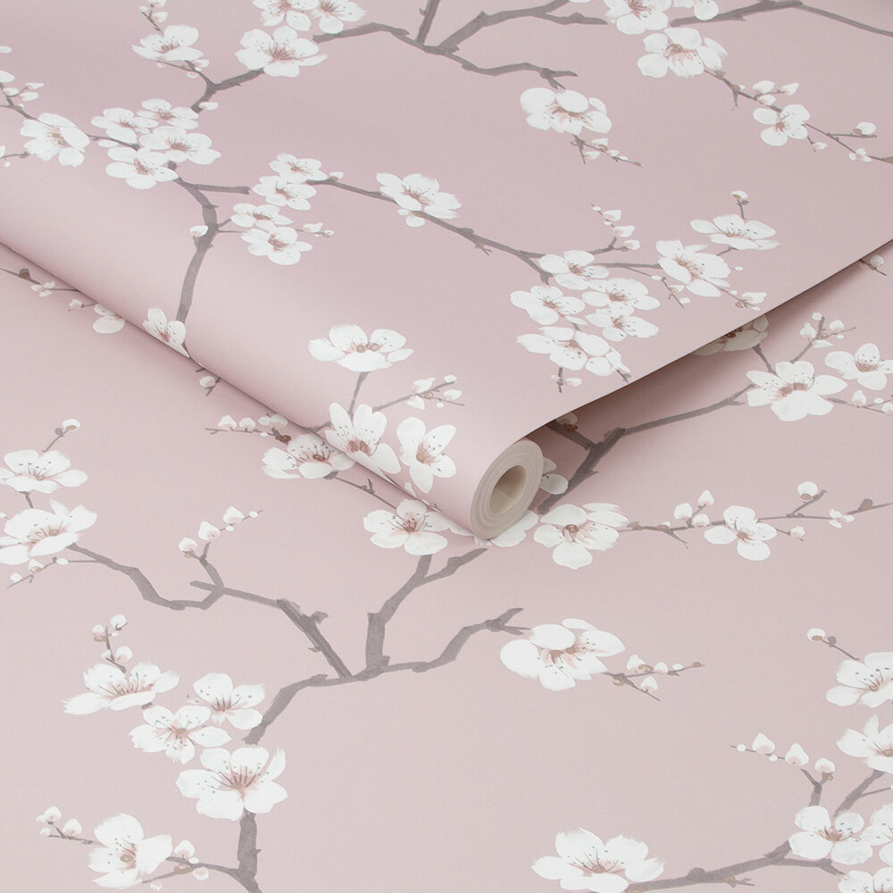 Apple Blossom Wallpaper - Pink - by Fresco