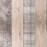 Country Plank Wallpaper - Blush - by Fresco. Click for more details and a description.