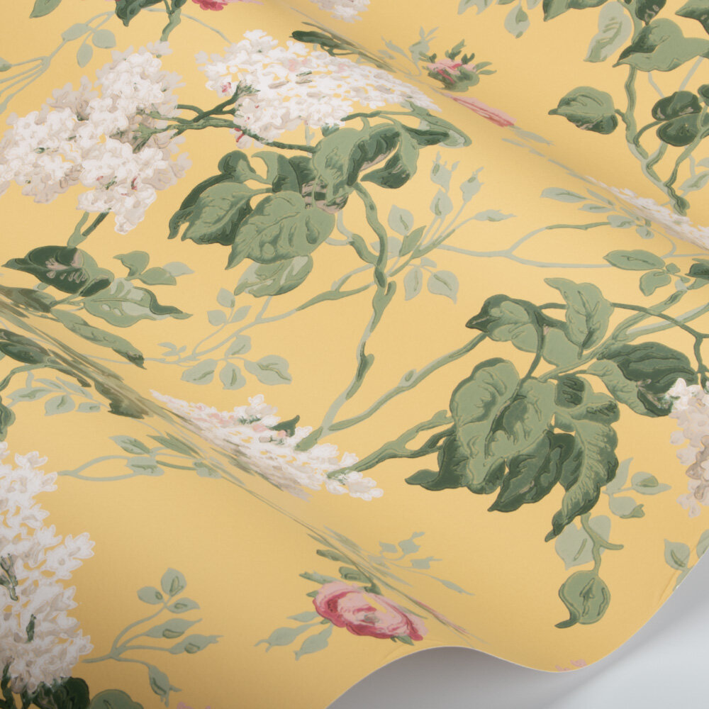 Sommerville Wallpaper - Carmen / Daffodil - by Sanderson