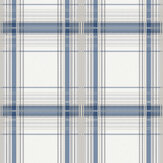 Iona Check Wallpaper - Navy - by Fresco. Click for more details and a description.