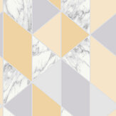 Marble Geo Wallpaper - Yellow - by Fresco. Click for more details and a description.