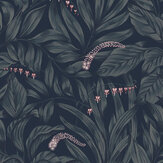 Elin Wallpaper - Midnight Blue - by Sandberg. Click for more details and a description.